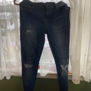 celebrity pink mid rise ankle skinny jeans